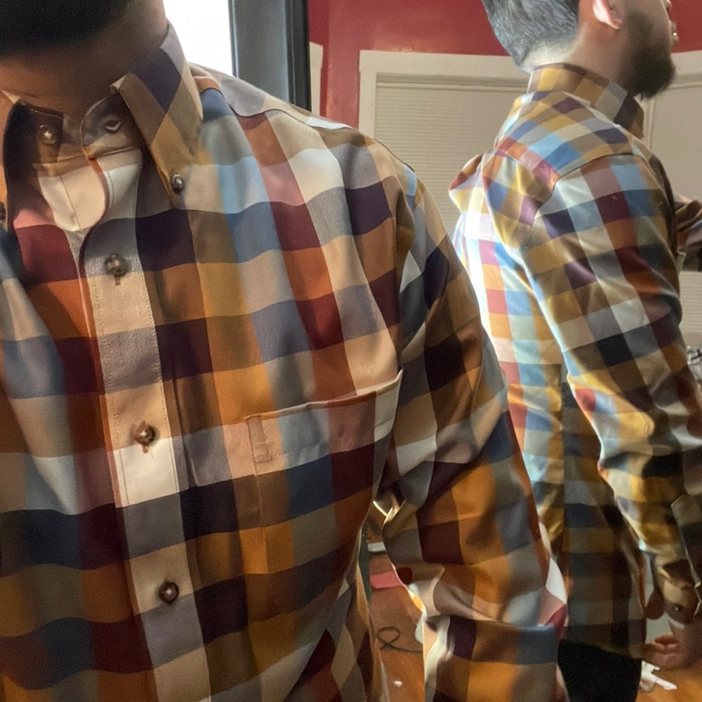 JoS Bank- Medium Long Sleeve Button Down Shirt